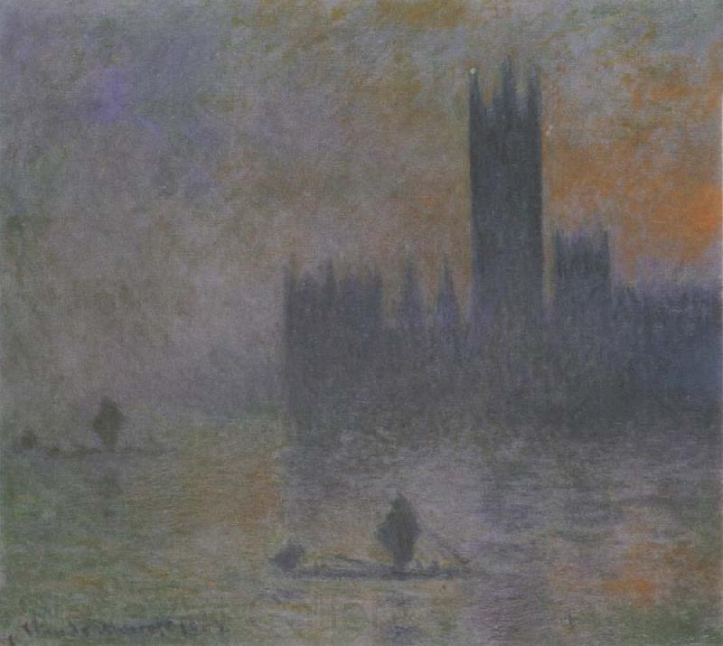 Claude Monet Houses of Parliament,Fog Effect Norge oil painting art